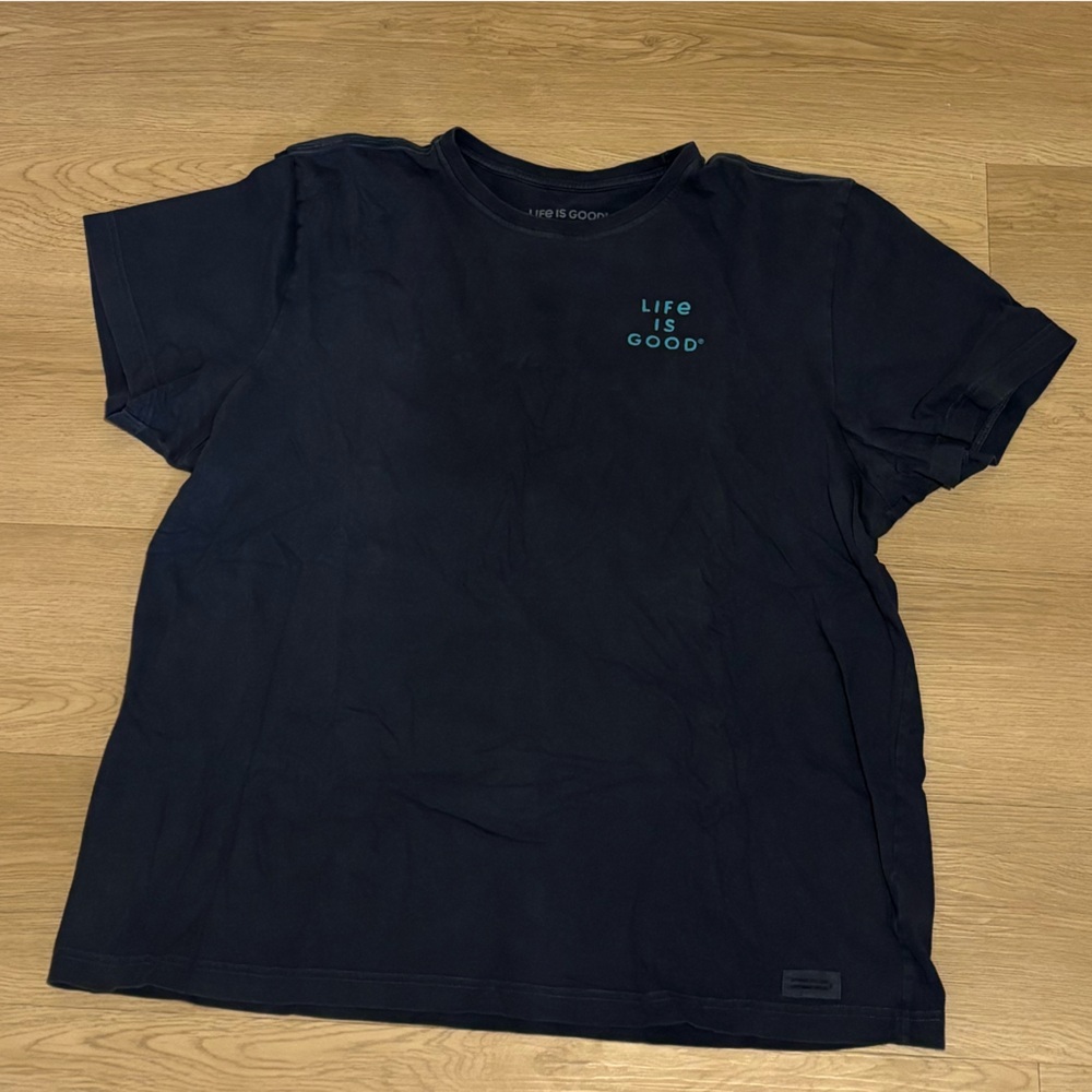 Life Is Good Navy Crusher Tee